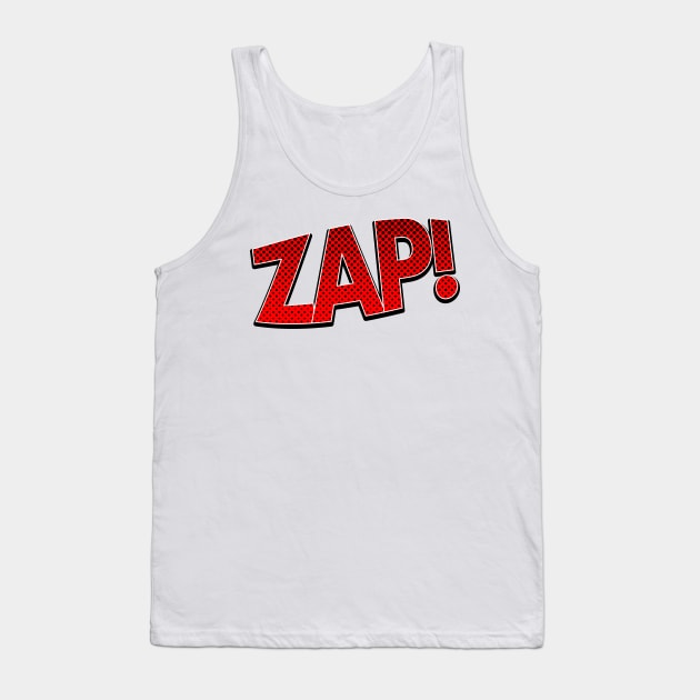 Red Zap! Tank Top by nickemporium1